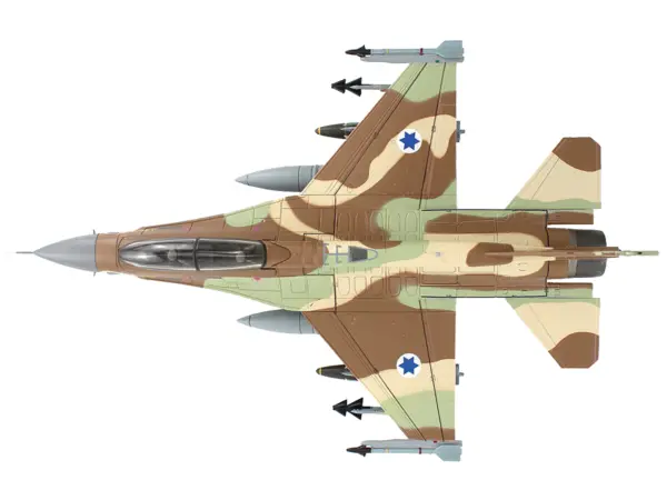 Lockheed F-16D Fighting Falcon Fighter Aircraft "628 Barak 105 Squadron The Scorpion" Israeli Air Force "Air Power Series" 1/72 Diecast Model by Hobby Master #3