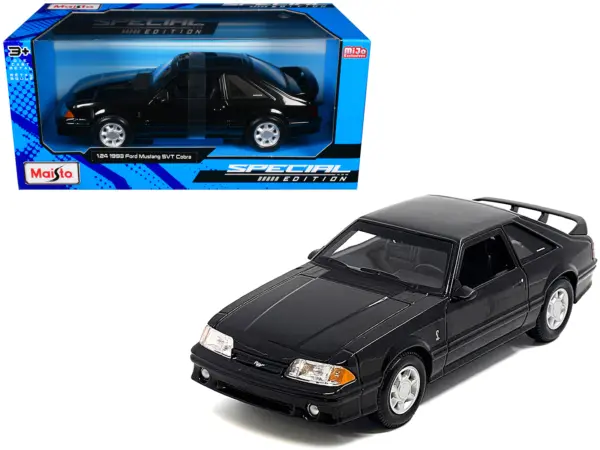1993 Ford Mustang SVT Cobra Black "Special Edition" Series 1/24 Diecast Model Car by Maisto #1