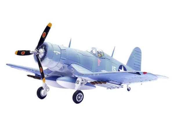 Vought F4U-1 Corsair Fighter Plane "Daphne 'C' 2nd Lt. James N. Cupp VMF-213 Hell Hawks Guadalcanal" (1943) United States Marines 1/72 Diecast Model Airplane by Legion #2