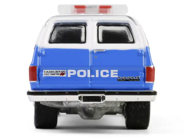 1990 Chevrolet Suburban K2500 Scottsdale "NYPD (New York City Police Department)" Blue with White Top "Hot Pursuit" Series 46 1/64 Diecast Model Car by Greenlight #5