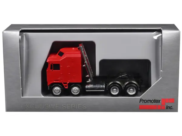 K100 5 Bar Grill Twin Steer Truck Tractor Red 1/87 (HO) Plastic Model Car by Promotex #3