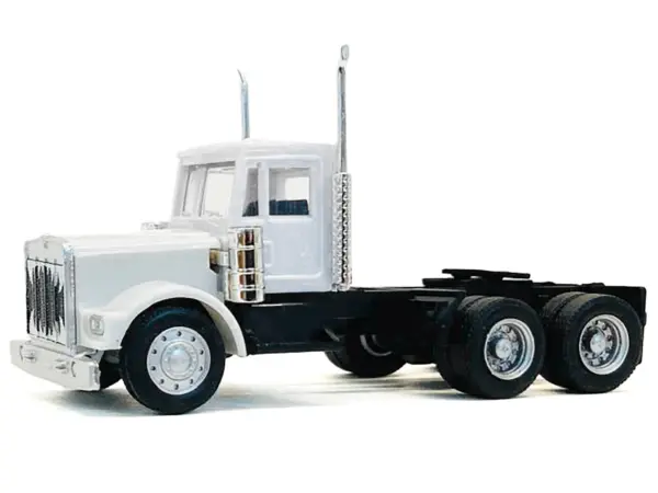 Kenworth W900 Short Day Cab White 1/87 (HO) Plastic Model Car by Promotex #2
