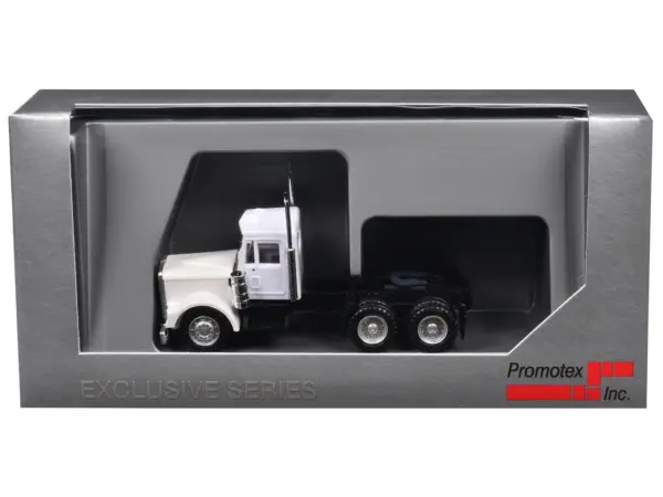 Kenworth W900 Short Day Cab White 1/87 (HO) Plastic Model Car by Promotex #3