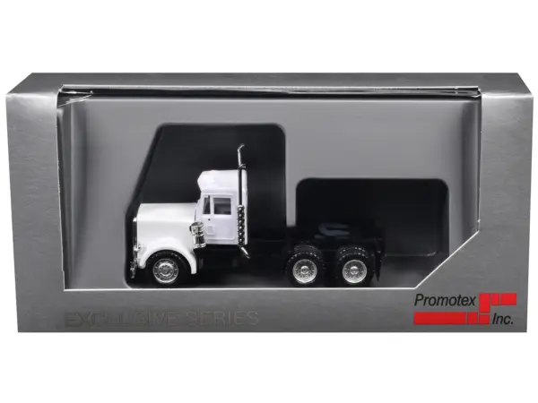 Peterbilt Short Day Cab White 1/87 (HO) Plastic Model Car by Promotex #3