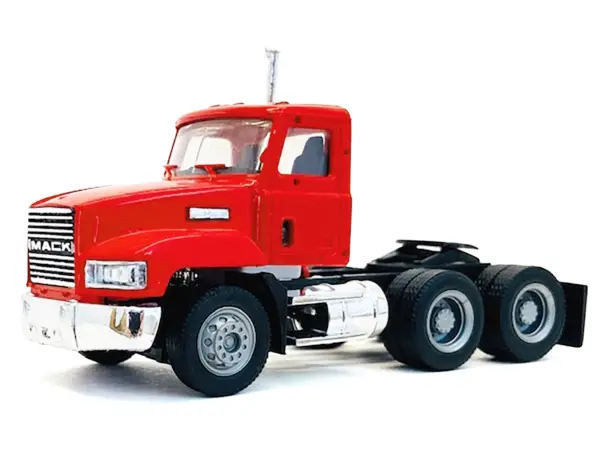 Mack 603 Short Day Cab Red 1/87 (HO) Plastic Model Car by Promotex #2
