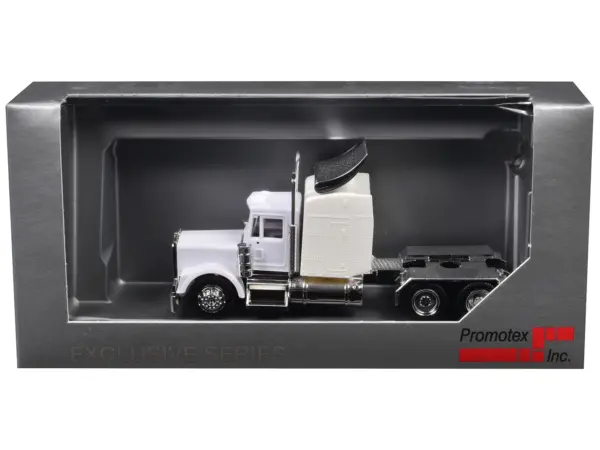 Kenworth W900 Sleeper Cab White 1/87 (HO) Plastic Model Car by Promotex #3