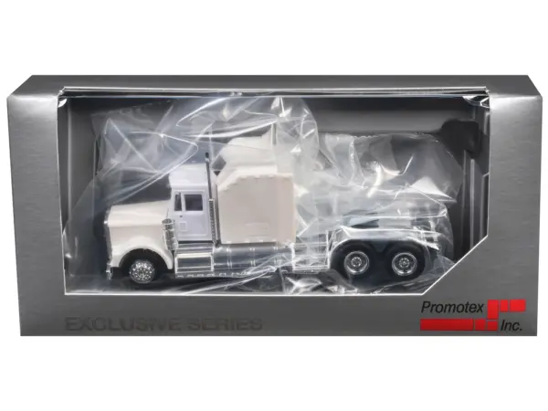 Kenworth W900 with Extra Large Sleeper White 1/87 (HO) Plastic Model Car by Promotex #3
