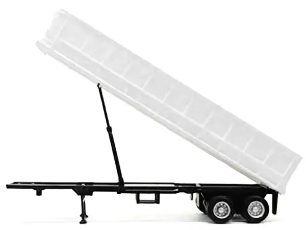 36ft Gravel Trailer White 1/87 (HO) Plastic Model by Promotex #2