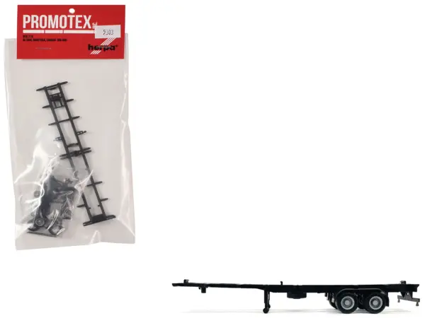 Container Chassis for 2-Axle 40ft Trailer 1/87 (HO) Plastic Model by Promotex #1