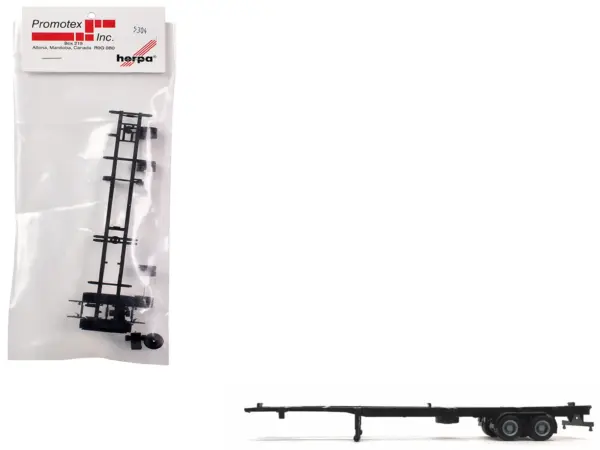 Container Chassis for 2-Axle 48ft Trailer 1/87 (HO) Plastic Model by Promotex #1
