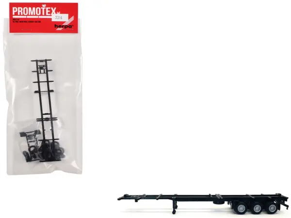Container Chassis for 3-Axle 48ft Trailer 1/87 (HO) Plastic Model by Promotex #1