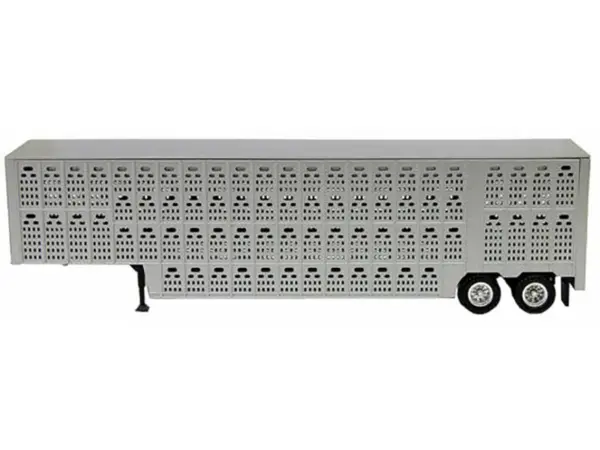 Livestock Trailer Silver 1/87 (HO) Plastic Model by Promotex #2