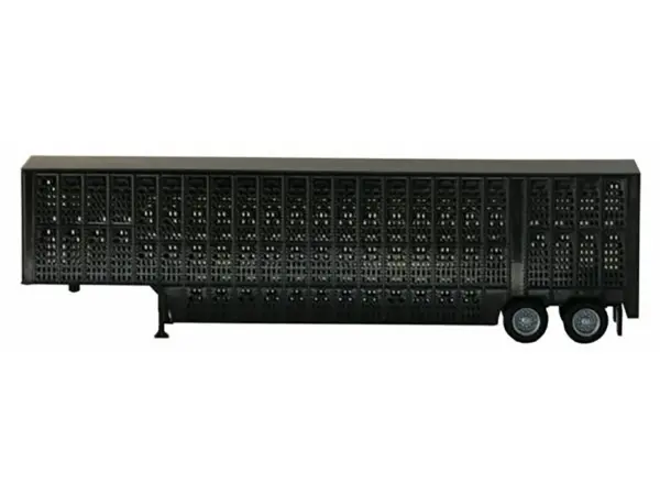 Livestock Trailer Black 1/87 (HO) Plastic Model by Promotex #2