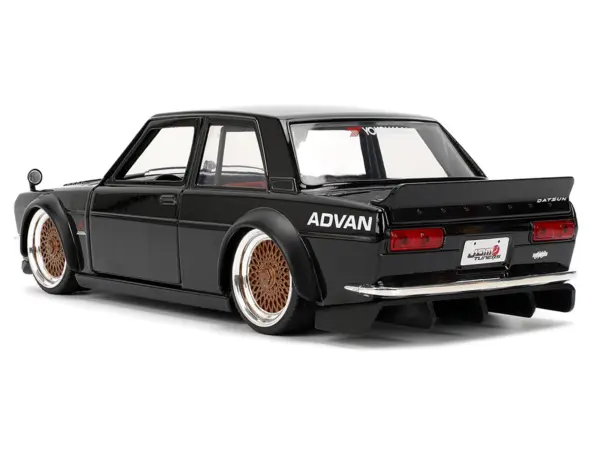 1973 Datsun 510 Black with Gold Wheels "JDM Tuners" Series 1/24 Diecast Model Car by Jada #5
