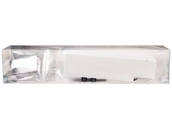 Race Horse Transport Trailer White 1/87 (HO) Plastic Model by Promotex #3