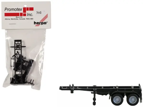 20ft Container Chassis 1/87 (HO) Plastic Model by Promotex #1