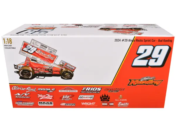 Winged Sprint Car #29 Bud Kaeding "Missile Motorsports" BK Motorsports (2024) 1/18 Diecast Model Car by ACME #1