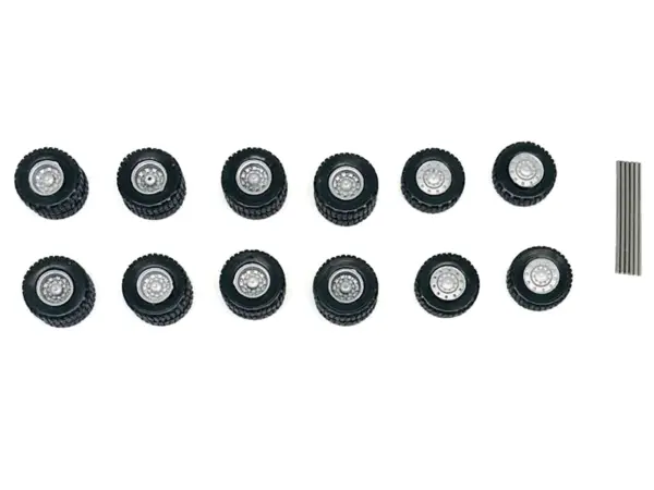 All-Terrain Wheel Sets (2 Front and 4 Rear) 1/87 (HO) Plastic Model by Promotex #2