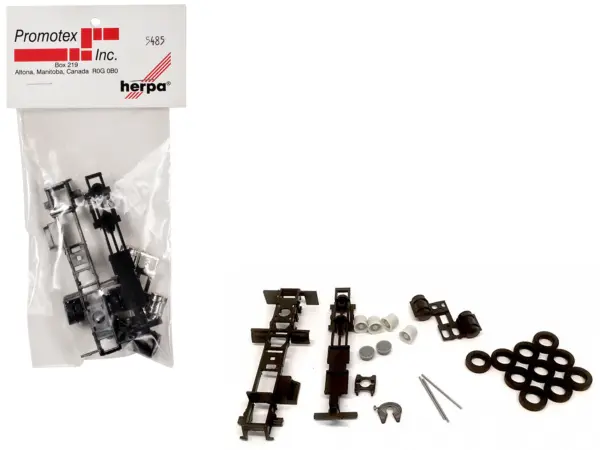 Long Chassis Kit for Kenworth Peterbilt and GMC Cabs 1/87 (HO) Plastic Model by Promotex #1