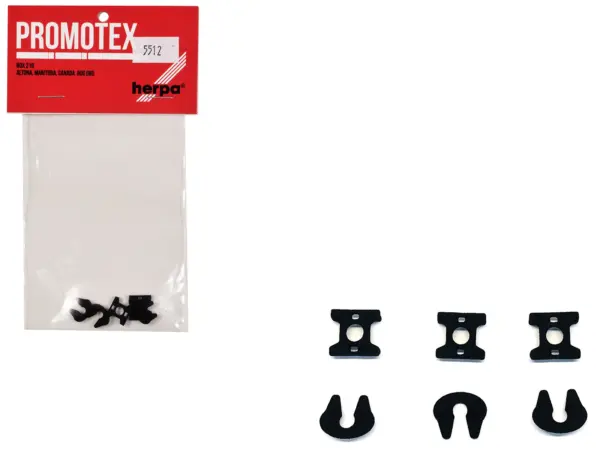 Fifth Wheel Sets (3 Sets) 1/87 (HO) Plastic Model by Promotex #1