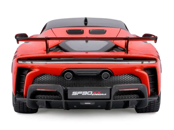 Ferrari SF90 XX Stradale Red with Black Top "Race + Play" Series 1/18 Diecast Model Car by Bburago #4