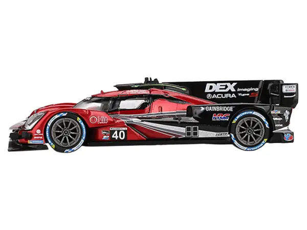 Acura ARX-06 GTP #40 Louis Deletraz - Colton Herta - Jordan Taylor "Wayne Taylor Racing with Andretti" Winner IMSA "12 Hours of Sebring" (2024) Limited Edition 1/64 Diecast Model Car by Mini GT #2