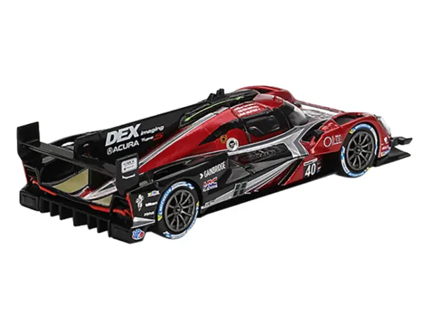 Acura ARX-06 GTP #40 Louis Deletraz - Colton Herta - Jordan Taylor "Wayne Taylor Racing with Andretti" Winner IMSA "12 Hours of Sebring" (2024) Limited Edition 1/64 Diecast Model Car by Mini GT #3
