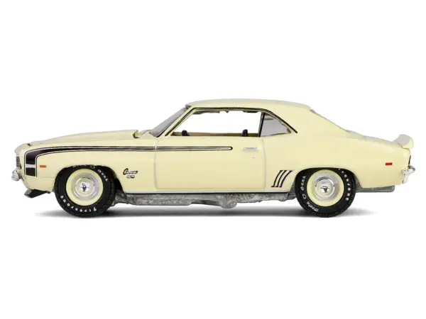 1969 Chevrolet Camaro SS 396 Butternut Yellow with Black Stripes "Barrett-Jackson" Series 15 1/64 Diecast Model Car by Greenlight #3