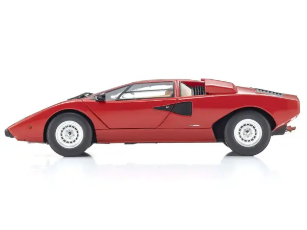 Lamborghini Countach LP 400 Red 1/18 Diecast Model Car by Kyosho #4