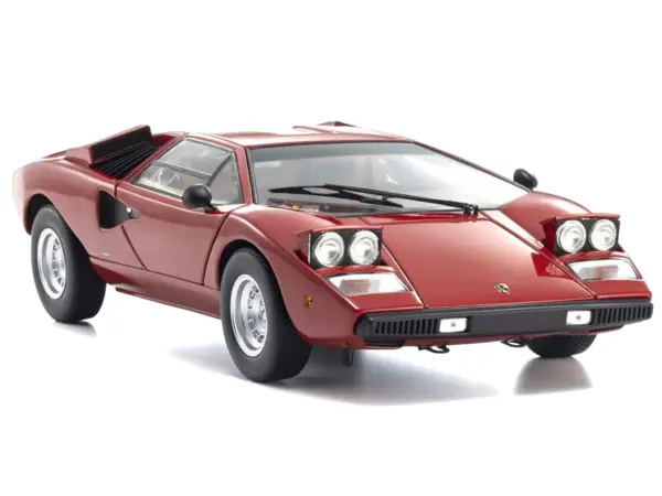 Lamborghini Countach LP 400 Red 1/18 Diecast Model Car by Kyosho #5