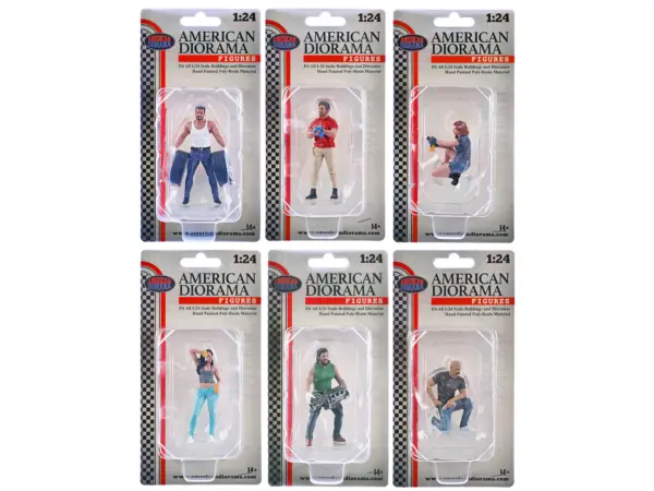 "Muscle Mechanics" 6 piece Figure Set for 1/24 Scale Models by American Diorama #3