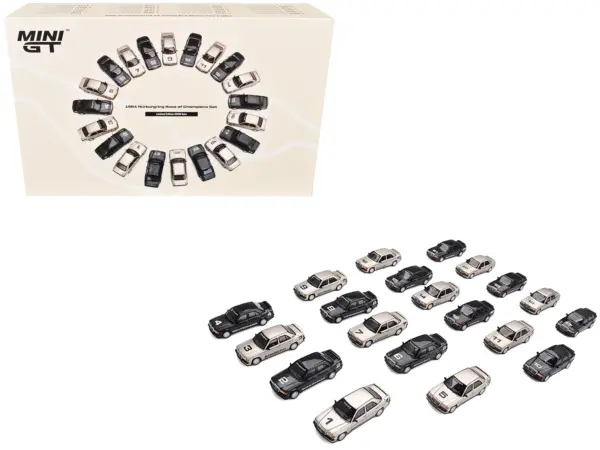 1984 Nurburgring Race of Champions 20 Car Set Limited Edition to 5000 Sets Worldwide 1/64 Diecast Model Cars by Mini GT #1