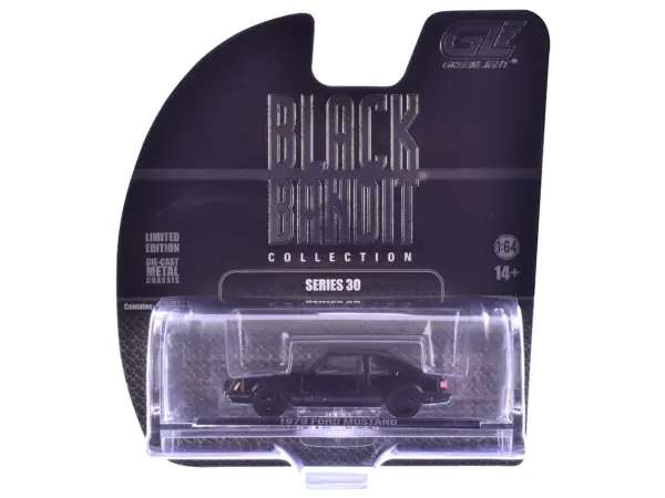 1979 Ford Mustang Fastback Black "Black Bandit" Series 30 1/64 Diecast Model Car by Greenlight #3
