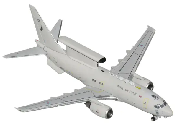 Boeing E-7A Wedgetail Aircraft "Royal Air Force" (WT001) Gray "Gemini Macs" Series 1/400 Diecast Model by GeminiJets #2