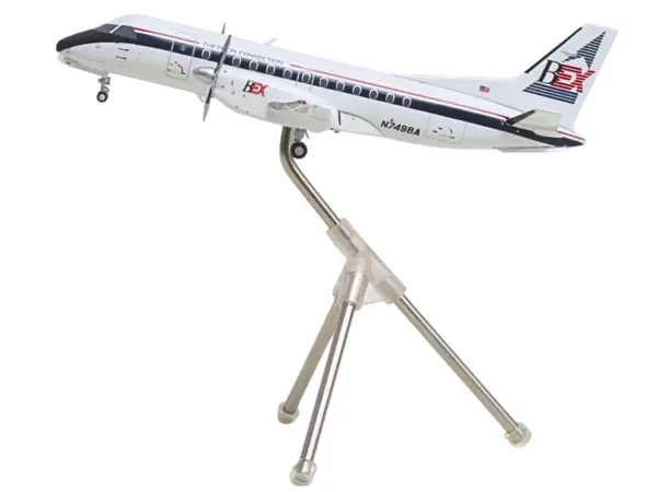 Saab 340A Commercial Aircraft "Delta Connection - Business Express Airlines" (N749BA) White with Dark Blue and Red Stripes "Gemini 200" Series 1/200 Diecast Model by GeminiJets #2