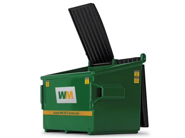 Refuse Trash Bin "Waste Management" Green Version D 1/34 Diecast Model by First Gear #2
