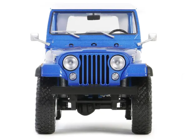 1978 Jeep CJ-7 Renegade Captain Blue Metallic with White Top "Artisan Collection" Series 1/18 Diecast Model Car by Greenlight #4
