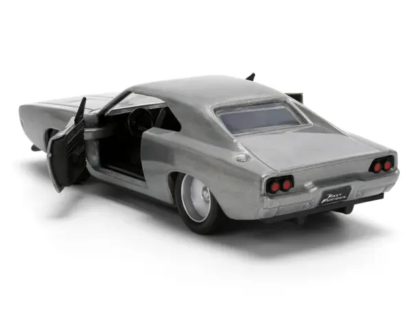 Dom's Dodge Charger R/T Raw Metal "Fast & Furious 7" (2015) Movie 1/32 Diecast Model Car by Jada #4