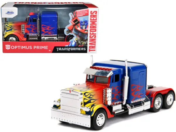 Optimus Prime Truck with Robot on Chassis from "Transformers" Movie "Hollywood Rides" Series 1/32 Diecast Model by Jada #1