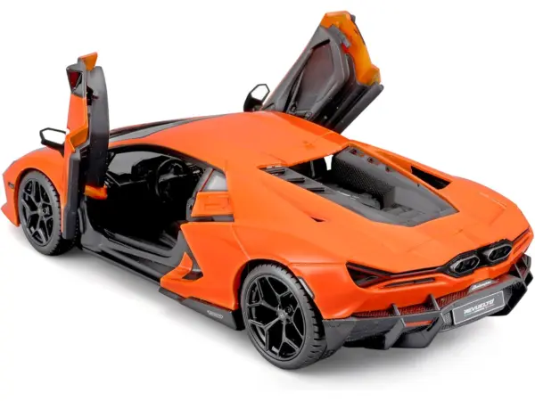 Lamborghini Revuelto Orange "Italian Design" Series 1/24 Diecast Model Car by Bburago #3