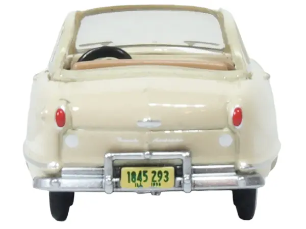 1950 Nash Rambler Custom Landau Convertible (Open) Champagne Ivory 1/87 (HO) Scale Diecast Model Car by Oxford Diecast #4