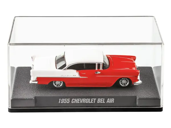 1955 Chevrolet Bel Air Red and White "Collection" Series 1/64 Diecast Model Car by Majorette #3