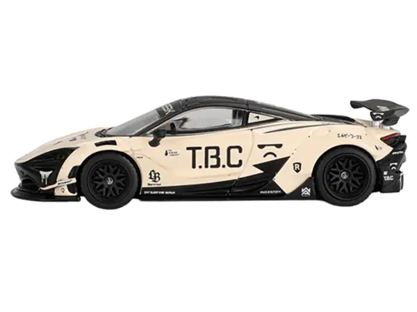McLaren 720S LB-Works "The Boring Concept" Cream and Black Limited Edition 1/64 Diecast Model Car by Mini GT #2