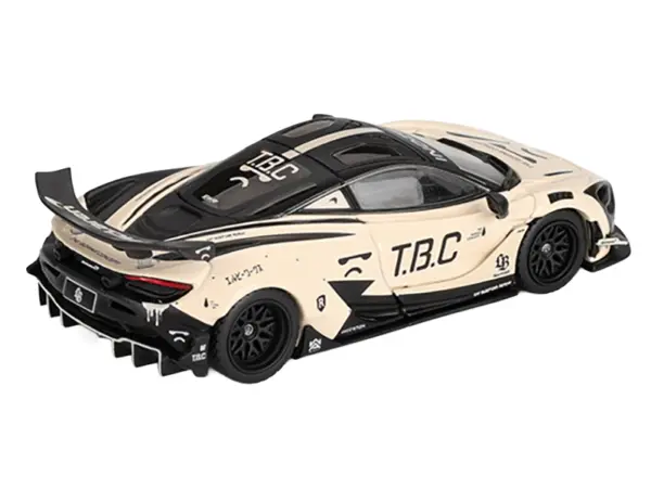 McLaren 720S LB-Works "The Boring Concept" Cream and Black Limited Edition 1/64 Diecast Model Car by Mini GT #3