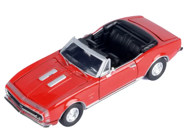 1967 Chevrolet Camaro SS Convertible Burgundy 1/24 Diecast Model Car by Motormax #3