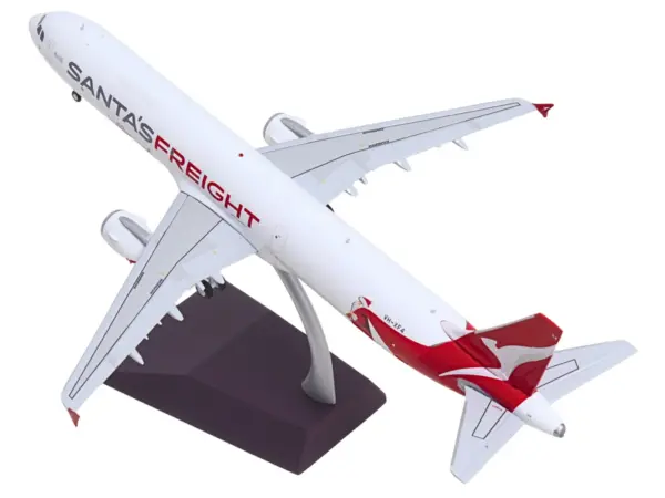 Airbus A321P2F Commercial Aircraft "Qantas Freight - Santa’s Freight" (VH-XF4) White with Graphics and Red Tail "Gemini 200" Series 1/200 Diecast Model by GeminiJets #4