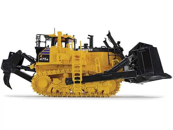 Komatsu D475A-8 Dozer with Ripper Yellow 1/50 Diecast Model by First Gear #2