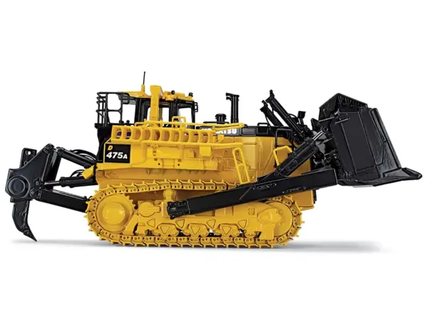 Komatsu D475A-8 Dozer with Ripper Yellow 1/50 Diecast Model by First Gear #4