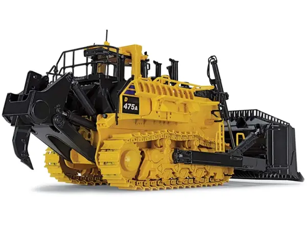 Komatsu D475A-8 Dozer with Ripper Yellow 1/50 Diecast Model by First Gear #5