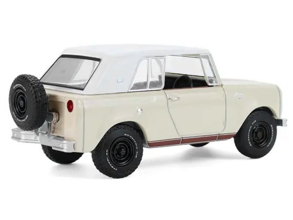 1967 International Scout 800 Sportop Cream with Brown Stripes and White Top "All Terrain" Series 17 1/64 Diecast Model Car by Greenlight #4